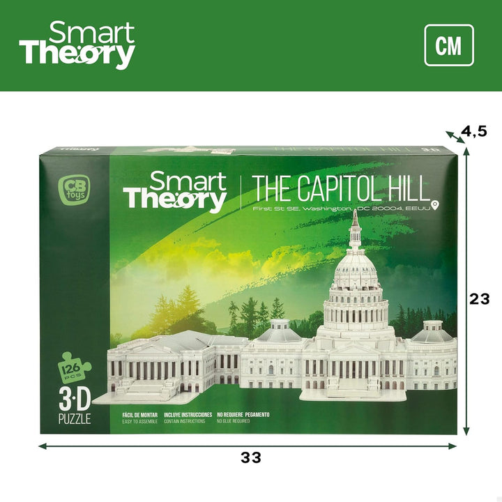 Colorbaby 49660-3D-Puzzle Capitol/Baumodell für Erwachsene und Kinder/inkl. 126 Teile/Familienspass