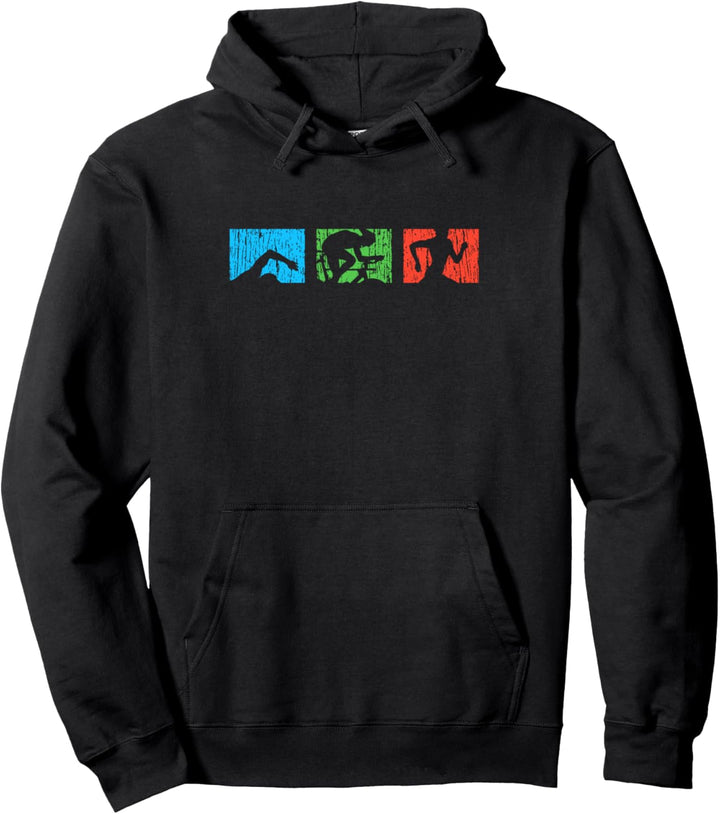 Triathlon Vintage Pullover Hoodie