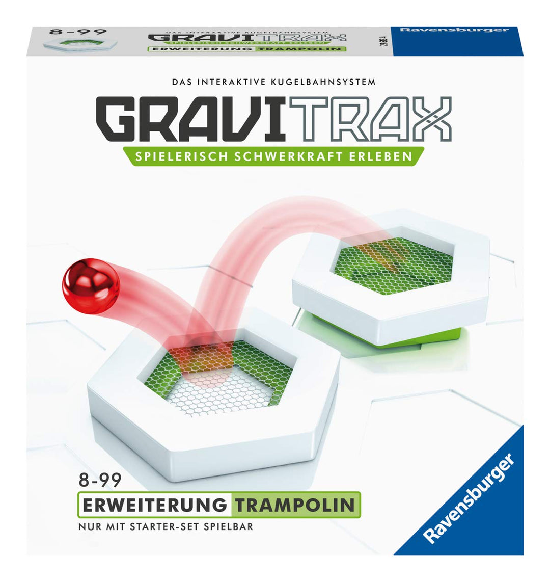 Ravensburger GraviTrax Erweiterung Trampolin - Ideales Zubehör für spektakuläre Kugelbahnen, Konstru