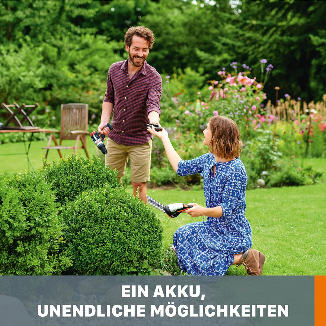 WORX WA3553 Akku 20V – Wiederaufladbarer, leistungsstarker Akku mit integrierter Ladestandanzeige fü