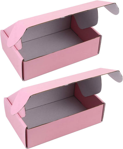 TOYANDONA 10 Stück Rosa Wellpappe Mailer Karton Versandkartons 180X110x50mm Kleine Verpackung Umzugs