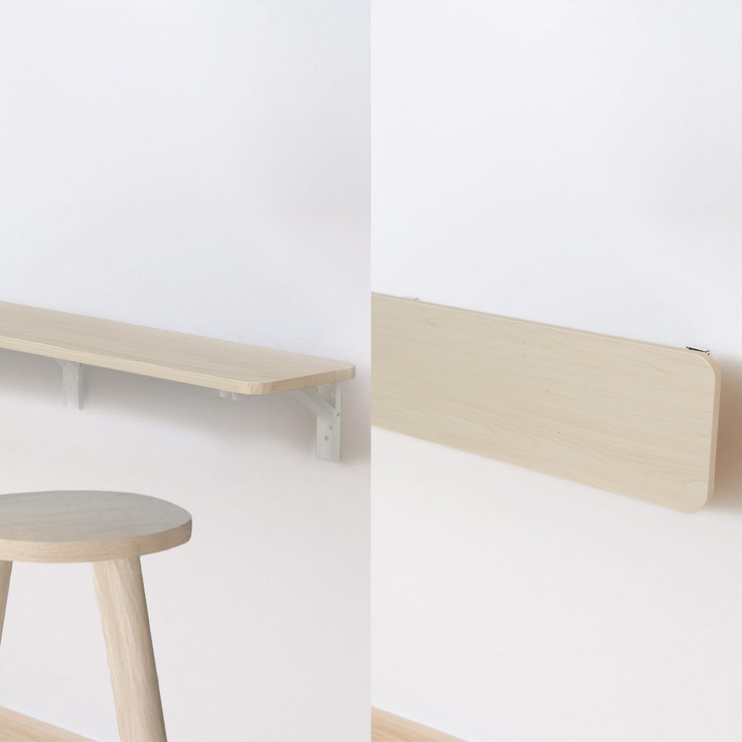 Maclean MC-129 faltbares Wandregal 100x20cm Tragkraft 50kg Klapptisch mit sicherer Verriegelung Klap