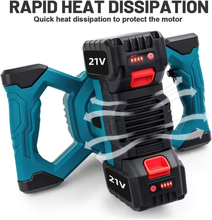 Akku-Farbmörtelrührer, 24V Bürstenlos Rührwerkmit M14 Rühreraufnahme, 1700W 0-780U/min, 6 Stufen ein