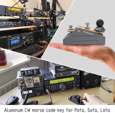 CW Telegrafieschlüssel Auto Morse – Radio HAM Senden Telegrammschlüssel Lambic Single Paddle Transmi