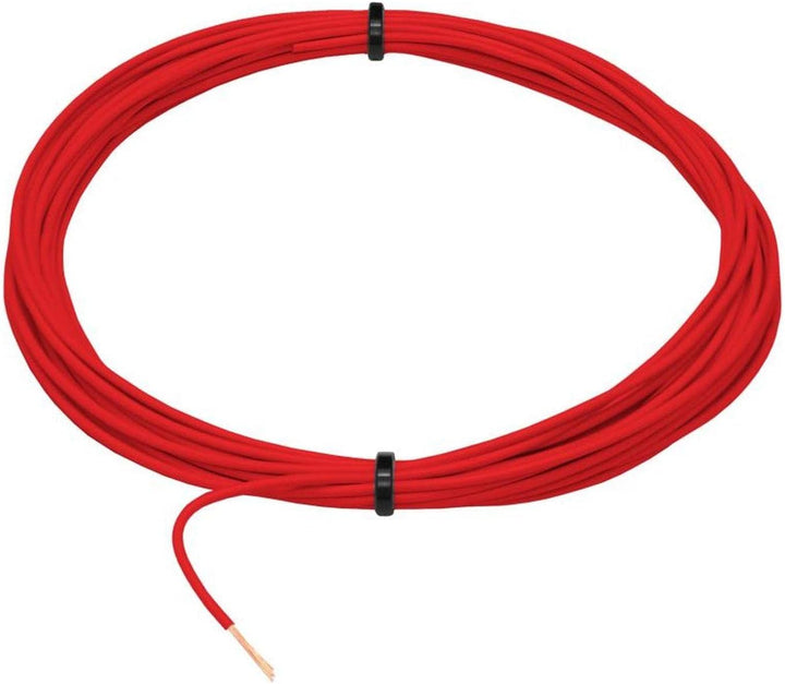 100m FLRY Fahrzeugleitung Rot 0,35mm² rund Kabel Litze KFZ Stromkabel