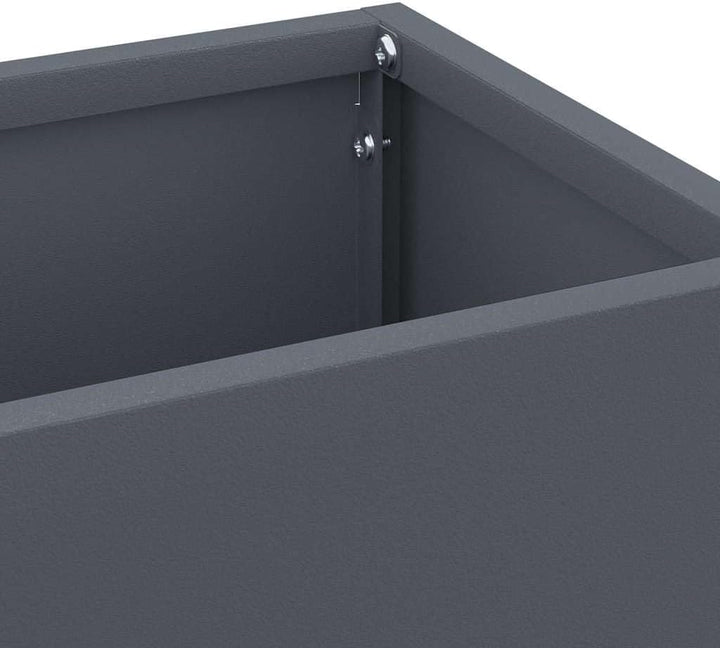 vidaXL Sonnenschirmhalter Anthrazit 15,5 x 15,5 x 49 cm Metall, Stylischer Wohnzimmer-Speicher, rech