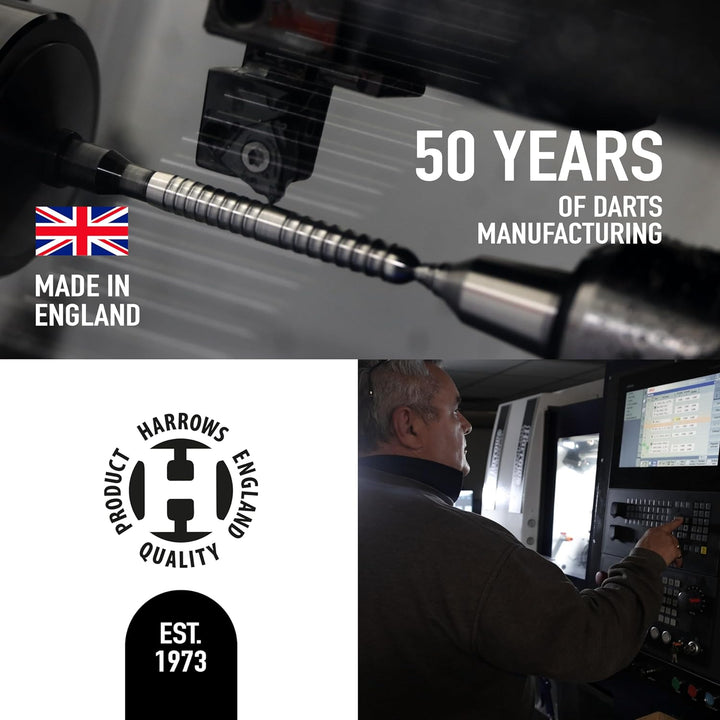 Harrows Steel Darts Dave Chisnall Chizzy Series 2 90% Tungsten Steeltip Dart Steeldart Hochwertiger