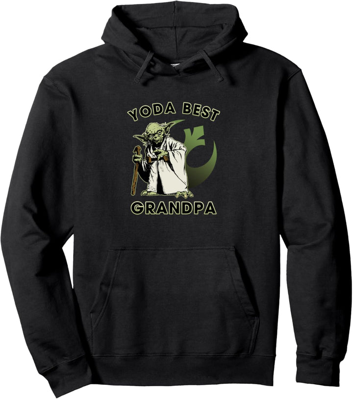 Star Wars Yoda Best Grandpa Rebel Logo Pullover Hoodie
