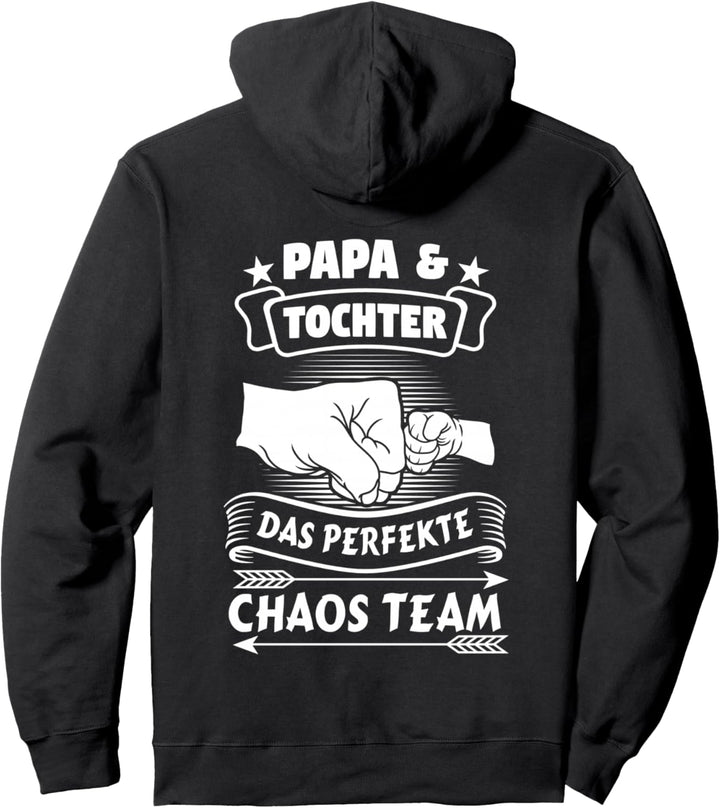 Papa & Tochter das perfekte Chaos Team Partnerlook Vater Pullover Hoodie