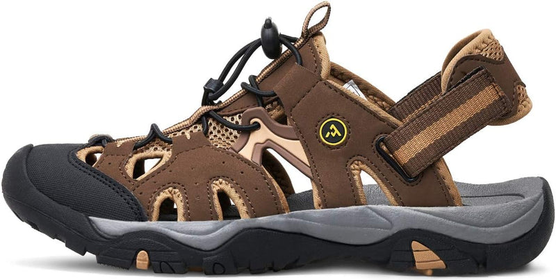 ATIKA Damen athletische Outdoor-Wandersandalen mit geschlossenem Zehensystem, leichte Sportsandalen