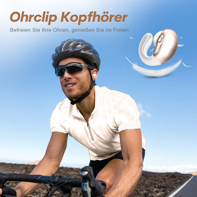 Open Ear Kopfhörer kabellos Bluetooth Luftleitung Knochenschall Sportkopfhörer Wireless Ear Clip Bon