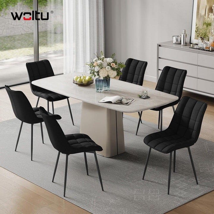 WOLTU Esszimmerstühle 2er Set, für Wohnzimmer Küche Esszimmer, Küchenstühle gepolstert mit Rückenleh