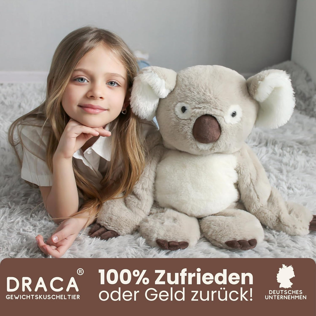 DRACA Weighted Stuffed Animal Gewichtskuscheltier 2,3kg | Gewichtstiere Kinder Weighted Plush | Gewi