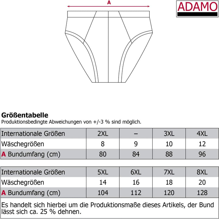 Grosse Grössen - Adamo Herrenslip 3er Pack in Übergrösse 10