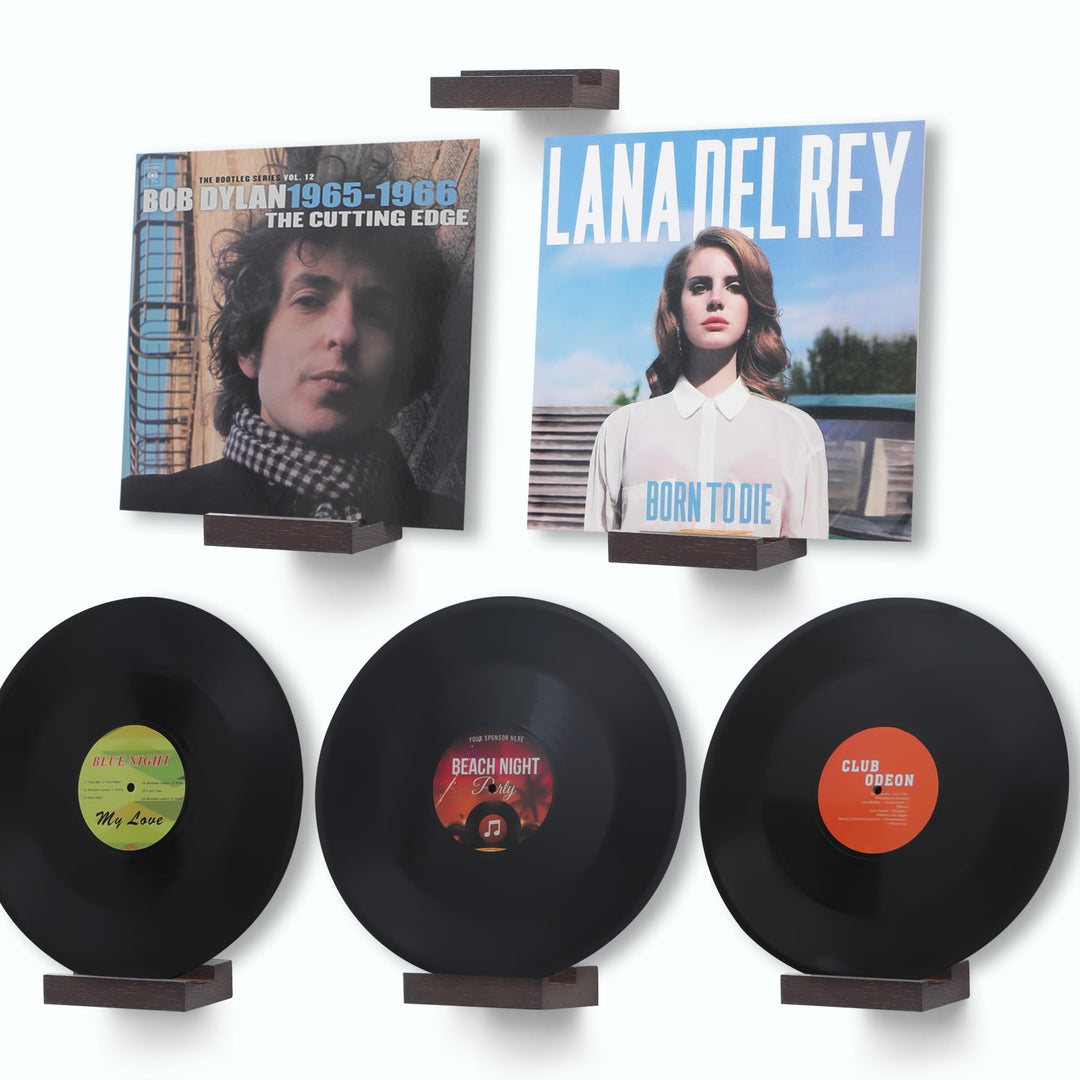 PHOENANCEE Massives Eichenholz, Schallplatten-Wandhalterung, Schallplatten-PräSentationshalter FüR L