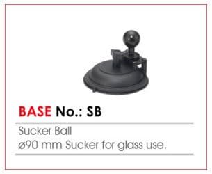 Base SB Saugnapf Basis Kugel 20mm rund zum Ansaugen 90mm Durchmesser Infuu Holders 122-20