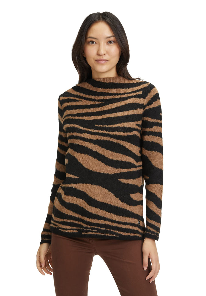 Cartoon Damen Pullover 36 Black/Brown, 36 Black/Brown