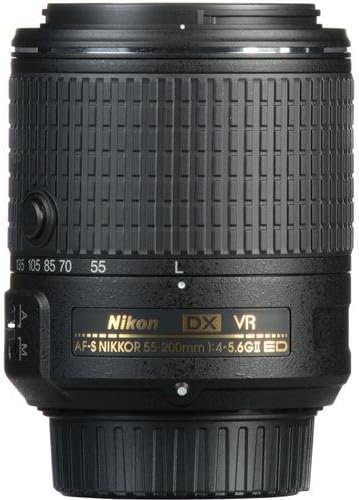 Nikon AF-S DX Nikkor 55-200 mm 1:4-5,6G ED VR II Objektiv schwarz