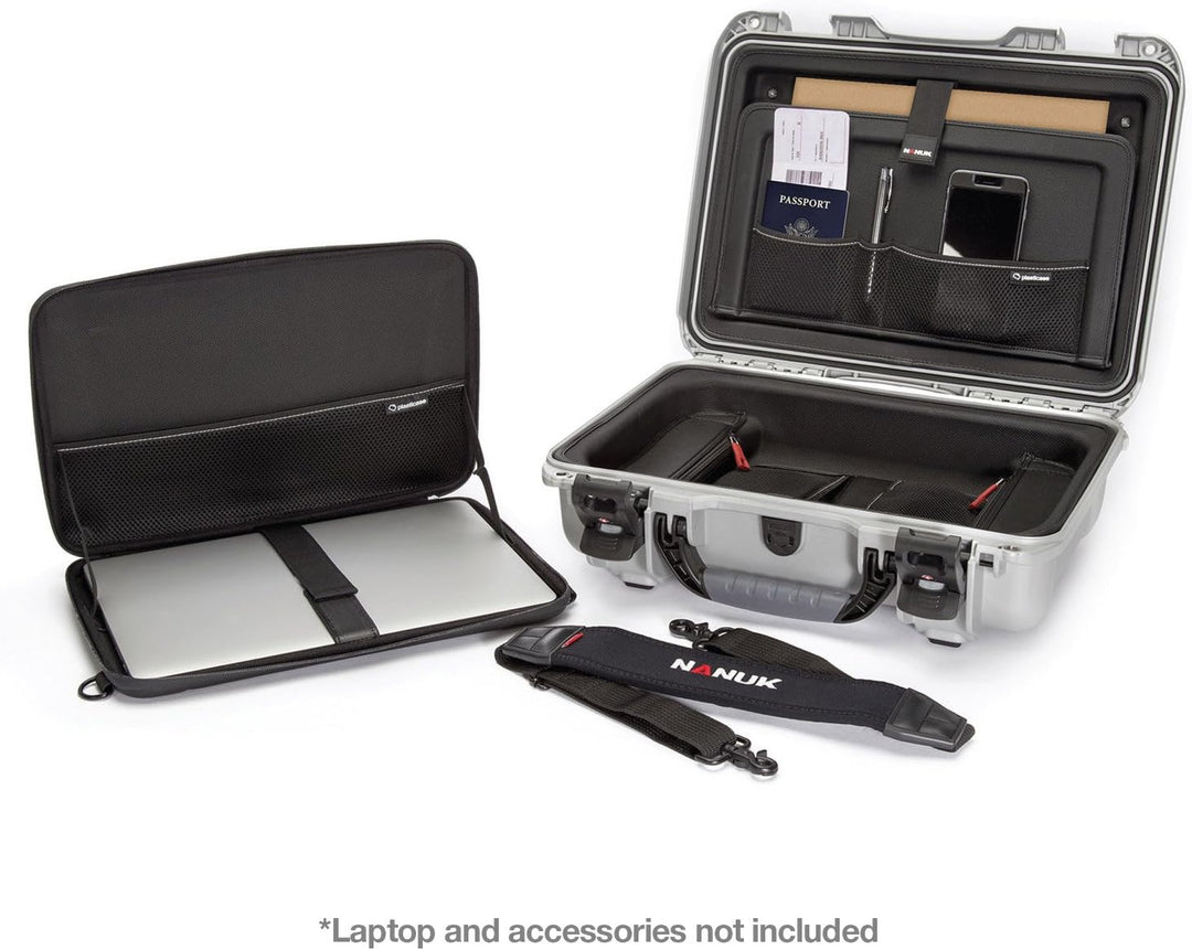 Nanuk 923 Wasserdichter Hartschalenkoffer Mit Laptop-Kit, mit Riemen (TSA-Verschlüsse) - Gelb Mit La