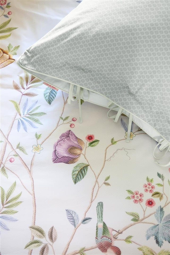 PiP Studio Bettwäsche Il Paradiso White 1 Bettbezug 200 x 200 cm + 2 Kissenbezüge 80 x 80 cm, 1 Bett