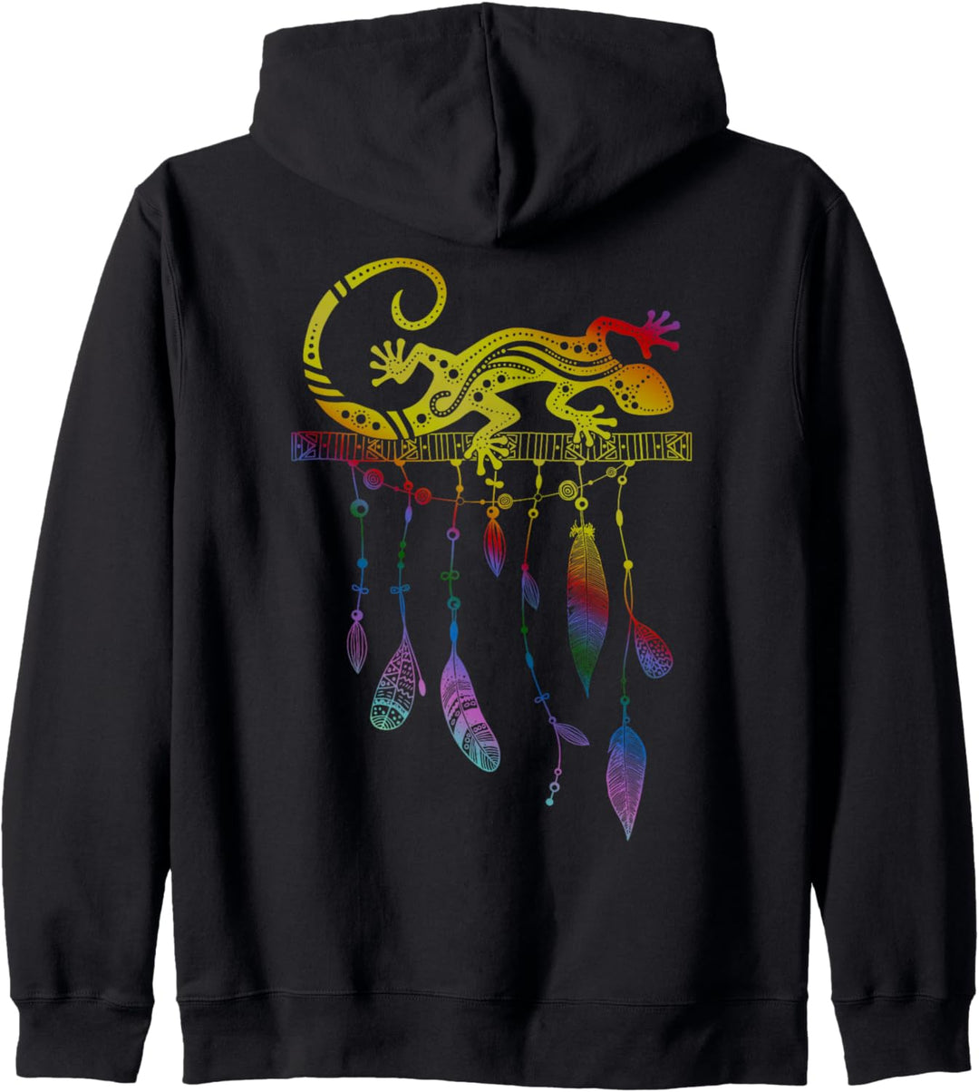 Indianerelemente - Ethno Gecko Reptile 4 - Fanspass Kapuzenjacke