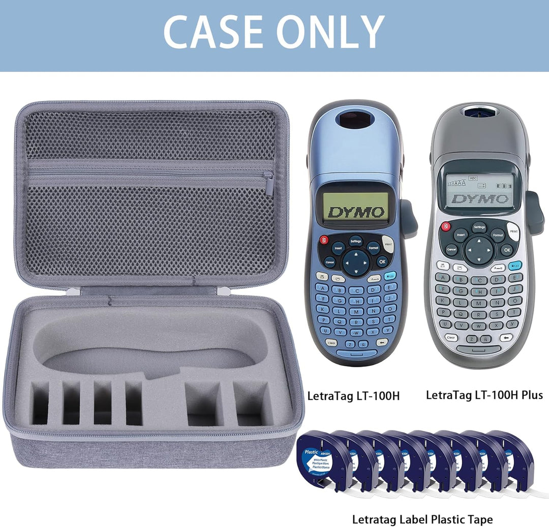 co2CREA Hart Reise Schutz Hülle Etui Tasche für DYMO LetraTag LT-100H /LT-100H Plus Beschriftungsger