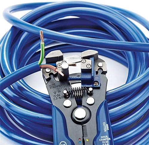 Draper 35385 3-in-1 automatische Abisolierzange und Quetschzange Crimpzange und Abisolierzange, Crim