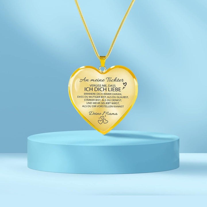 HAYOUWAY Geschenke für Frauen Tochter Mädchen Kette Herz Halskette für Damen, Mutter An Meine Tochte