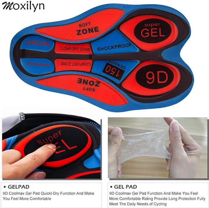 Moxilyn Fahrradtrikot Kurzarm Set für Herren Radtrikot T Shirt Radsport Radtrikot Set Fahrrad Trikot