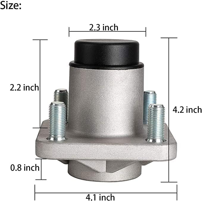 10L0L Vorderradnabe mit 4 Schrauben für EZGO 2001.5 Up Gas & Electric Golf Cart, OEM