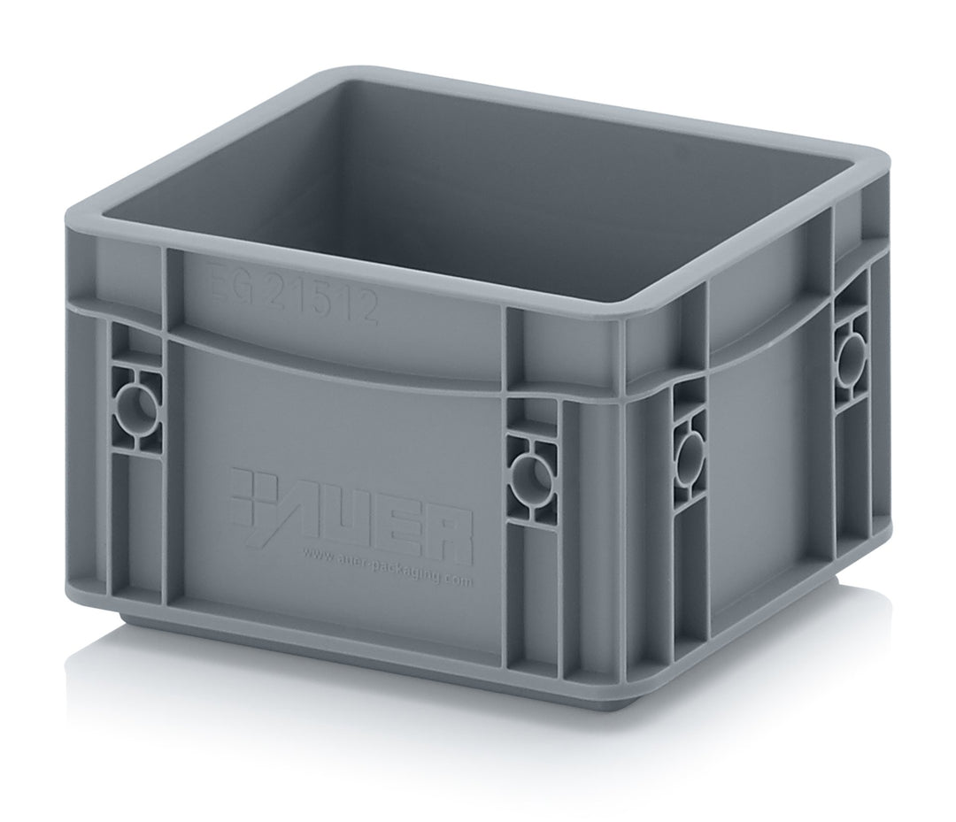 Auer Packaging Eurobehälter-Eurobox 20 x 15 x 12 grau inkl. gratis Zollstock