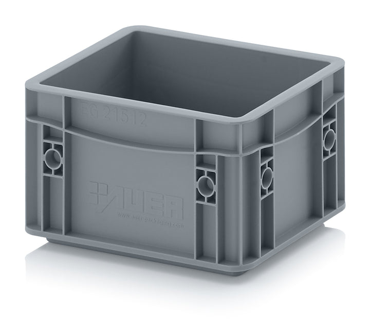Auer Packaging Eurobehälter-Eurobox 20 x 15 x 12 grau inkl. gratis Zollstock