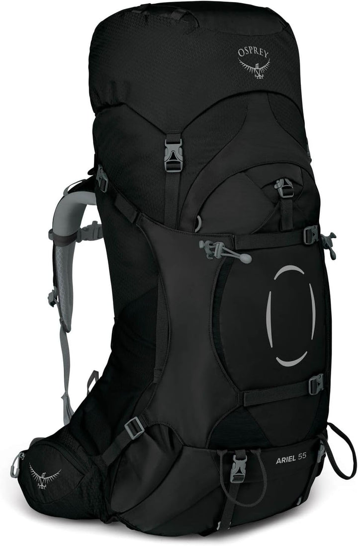 Osprey Ariel 55 Trekkingrucksack für Frauen Schwarz XS-S, Schwarz XS-S