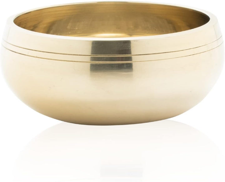 Klangschale Dhyani Buddha edel angefertigt für einen besonderen Anlass, inkl. cremefarbenen Ring sow