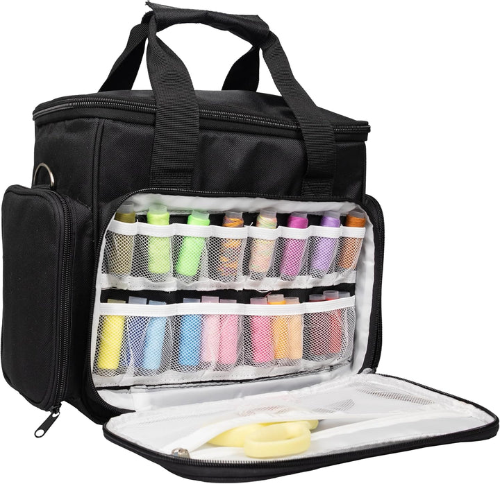 Crafts&Co® Nähmaschine & Tasche Combideal | Mini-Nähmaschine für Anfänger mit 12 Stichen | Nähmaschi