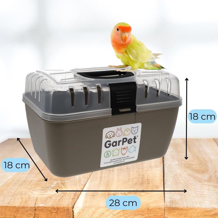 2er Set Transportbox Kleintier Meerschweinchen Hamster Vogel Mäuse Nagetier Tiertransportbox Trage B