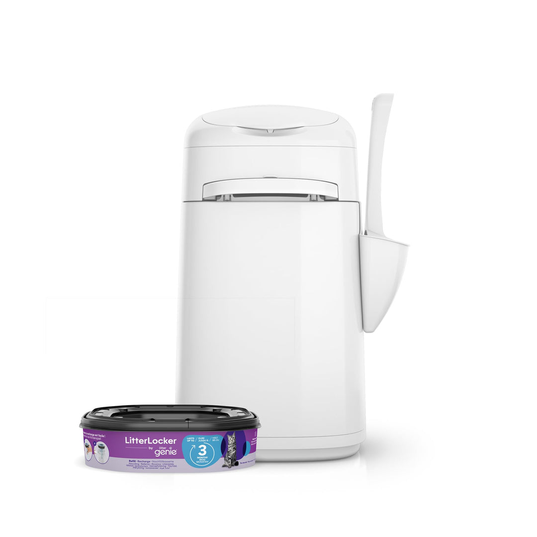 LitterLocker by Litter Genie, DAS ORIGINAL, Katzenstreu-Eimer, 50% ergiebiger, erspart den täglichen