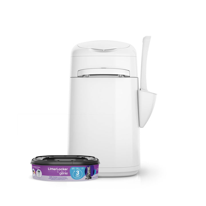 LitterLocker by Litter Genie, DAS ORIGINAL, Katzenstreu-Eimer, 50% ergiebiger, erspart den täglichen