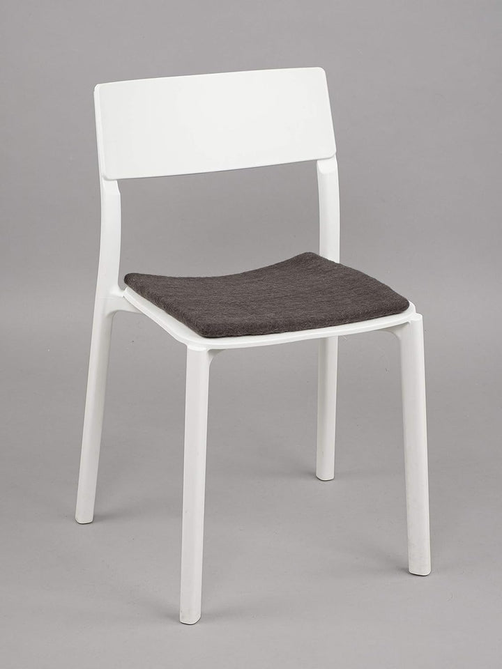 myfelt Flache Filz Sitzauflage, Filz Stuhlauflage - Kuno - quadratisch, 36x36 cm, Anthrazit, Anthraz