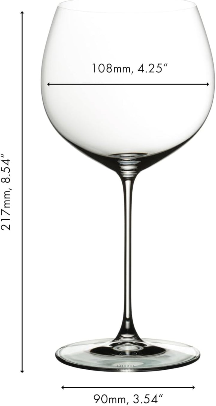 Riedel 6449/97 Veritas Weinglas, Kristallglas, farblos im Eichenfass gereifter Chardonnay (Oaked Cha