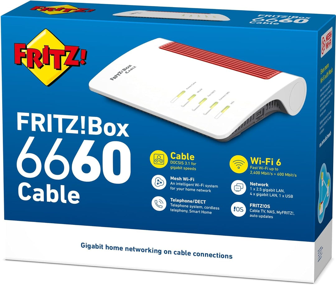 AVM FRITZ!Box 6660 Cable internationale Version Single, Single