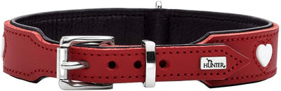 HUNTER Halsband Love Farbe rot/schwarz, Grösse 47, 47