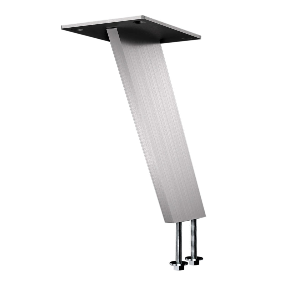 Bar-Konsole KORFU schräg 60° | 60x10 mm | Edelstahl gebürstet | Höhe: 170 mm | 1 Stück, Edelstahl