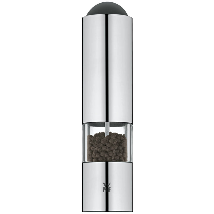 WMF Elektrische Mühle 21 cm, Salz und Pfeffermühle unbefüllt, LED-Leuchte, Cromargan Edelstahl matt,