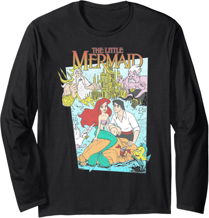 Disney The Little Mermaid Movie Cover Langarmshirt