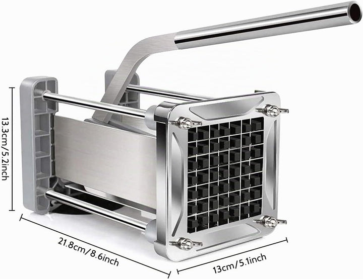 Pommes Frites Schneider, Sopito Pommesschneider Edelstahl Professioneller French Fries Cutter mit 12