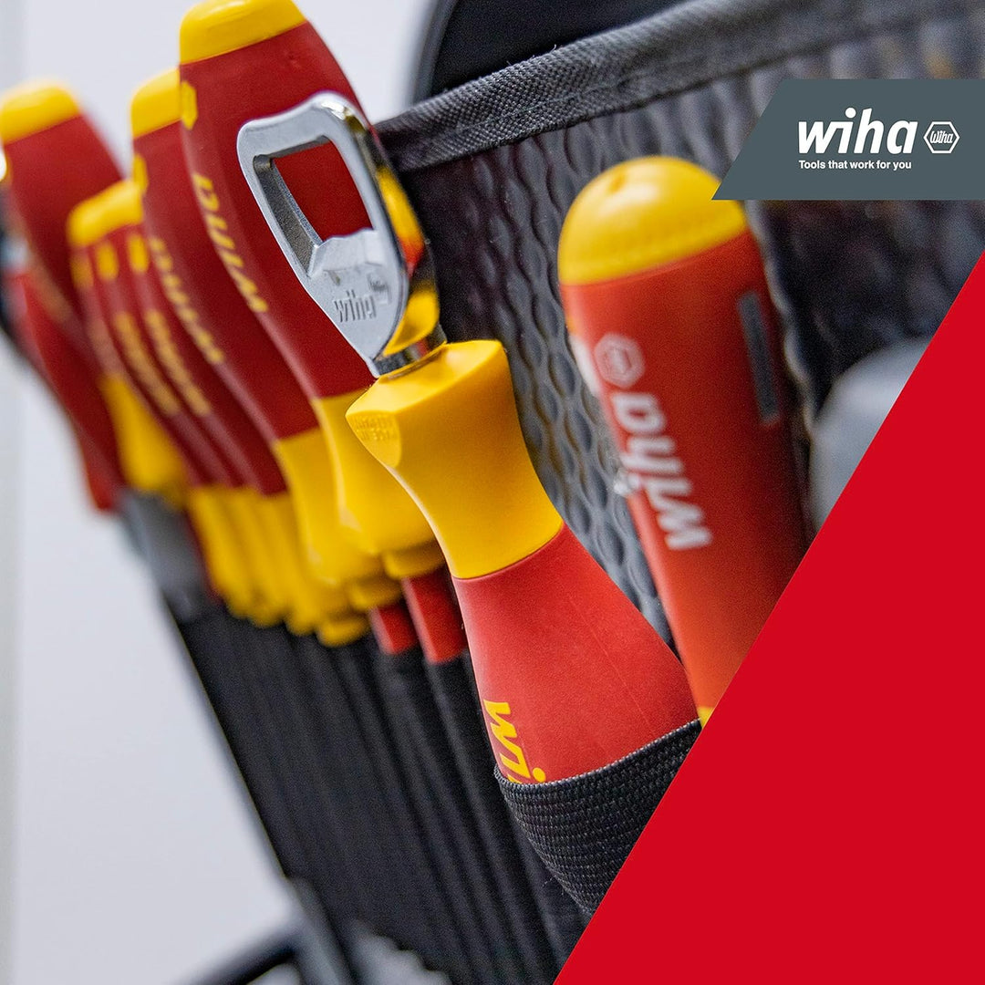 Wiha LiftUp 26one® Schraubendreher 13-tlg. mit Doppelbit Set im Griff I Bithalter I Innenvierkant, I