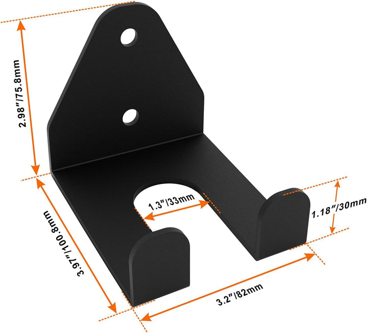 Einzelne Langhantelaufbewahrung, vertikaler Hänge-Langhantel-Rack, Wandhalterung, für olympische Lan