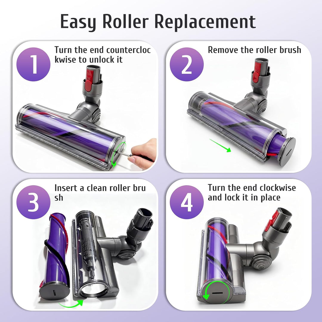 Elektrische Bodendüse Passend für Dyson V7 V8 V10 V11 V15 Motorhead Bürste | Ersatzbürste Motorhead