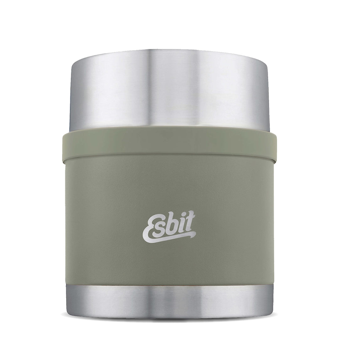 Esbit Thermobehälter Sculptor für Essen - Warmhaltebehälter 500 ml in Stone Grey - aus Edelstahl für